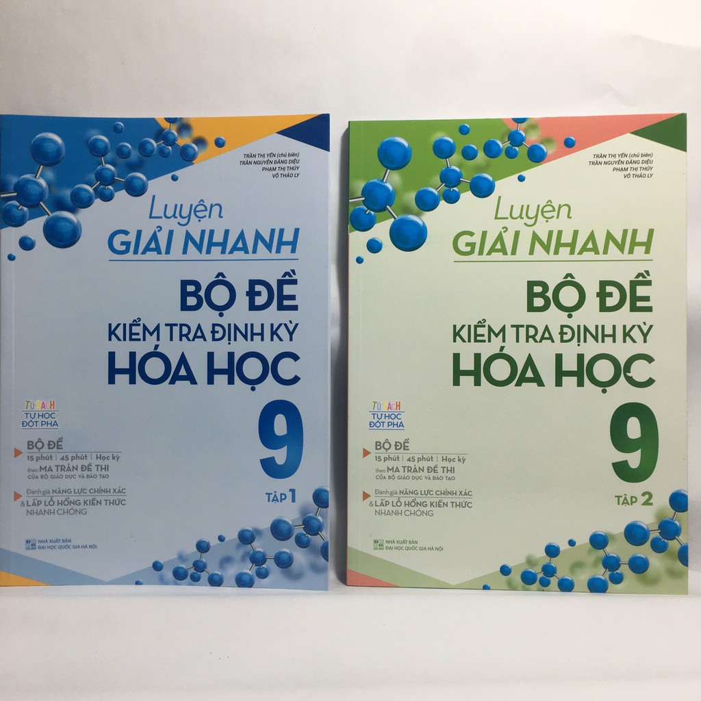 Sách Megabook - Combo Luyện Giải Nhanh Bộ Đề Kiểm Tra Định Kỳ Hóa Học 9: Tập 1 Và 2 (Bộ 2 Tập)