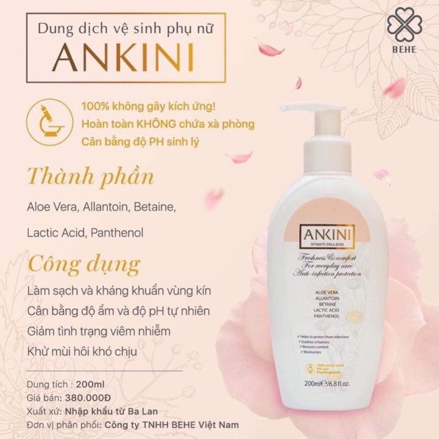 Dung Dịch Vệ Sinh Ankini Nhập Khẩu Ba Lan