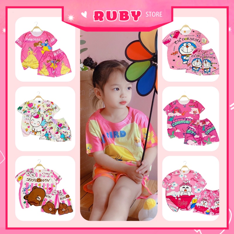 [Đồ bộ gia đình] Full Size cho bé &amp; người lớn Set bộ Bò Sữa Hoạt Hình Nhiều Mẫu (5KG - 70KG) chất thun mềm mịn mát DBRBD