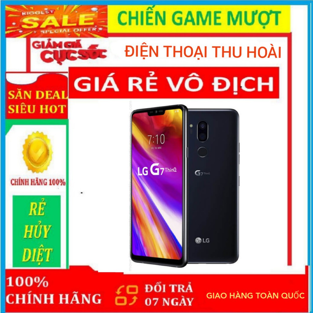 điện thoại LG G7 ram 4G/64G mới ,, Cấu hình mạnh Snapdragon 845, Chơi PUBG-Liên Quận cực đỉnh