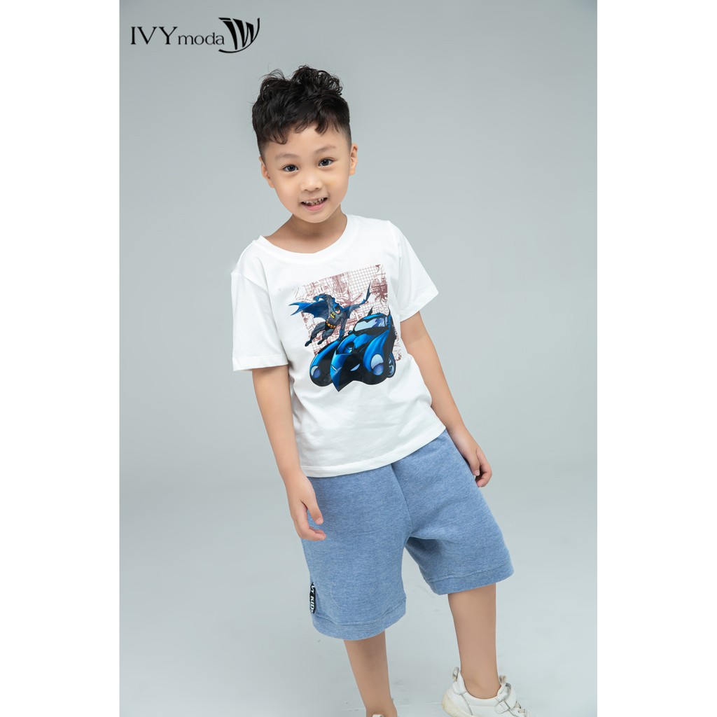 Áo thun bé trai in hình Batman IVY moda MS 57K1081