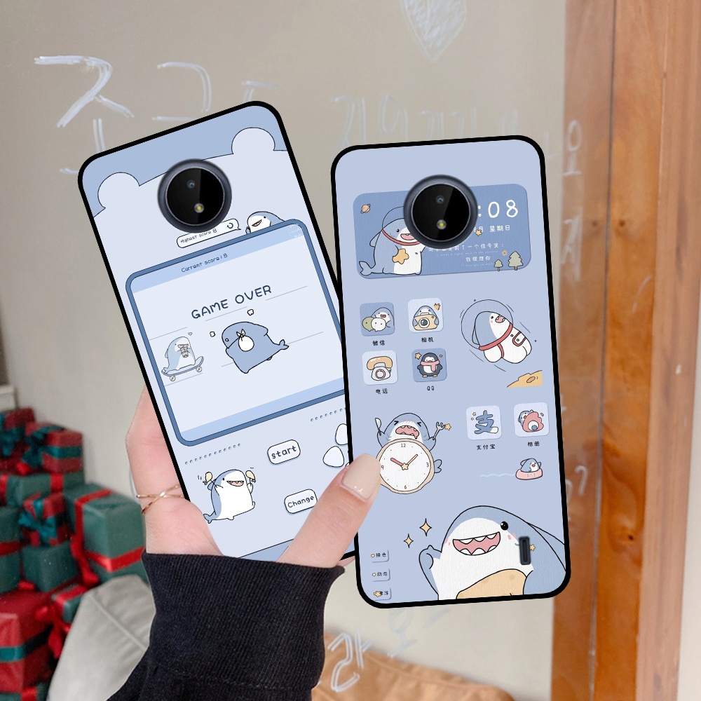 Ốp Nokia 3.4 / G10 / C20 / C30 / C21 Plus in hình nền cá mập đáng yêu giá rẻ