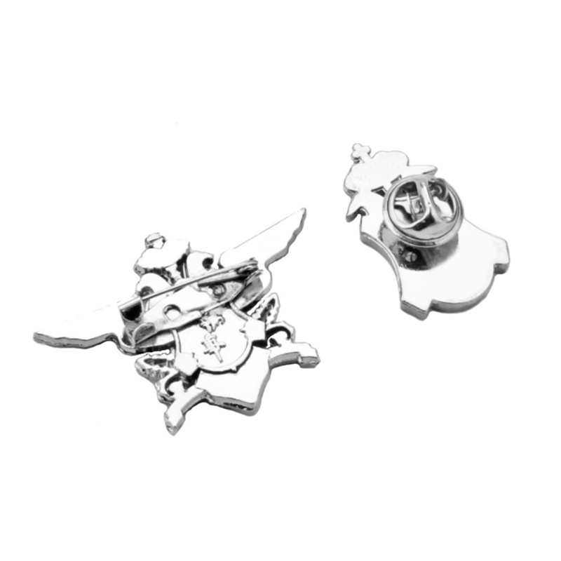 Ghim Cài Áo Bằng Hợp Kim Kẽm Hình Hắc Quản Gia Sebastian Màu Đen