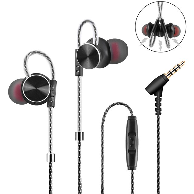 Tai nghe thể thao nhét tai, tích hợp sẵn micro Fonge W3 (đen)