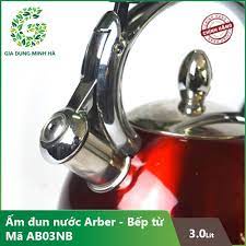 [Mã ELHADEV giảm 4% đơn 300K] Ấm đun nước siêu tốc inox dành cho bếp từ ArBer AB03NB mầu xanh , đỏ - Dung tích 03 Lít