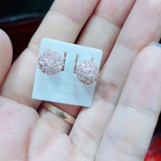 Bông Tai Bạc Nụ Đính Đá