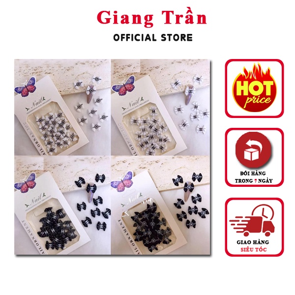 Set charm nail giả bột gắn móng cực xinh