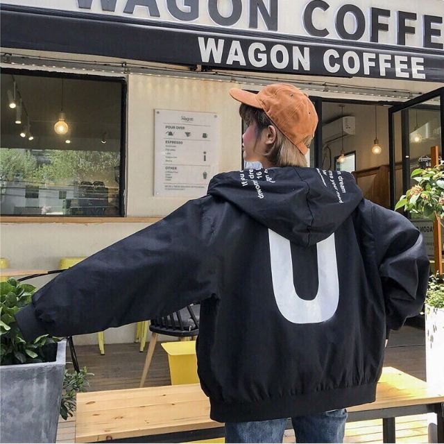 [HT126] áo khoác dù nón in | BigBuy360 - bigbuy360.vn