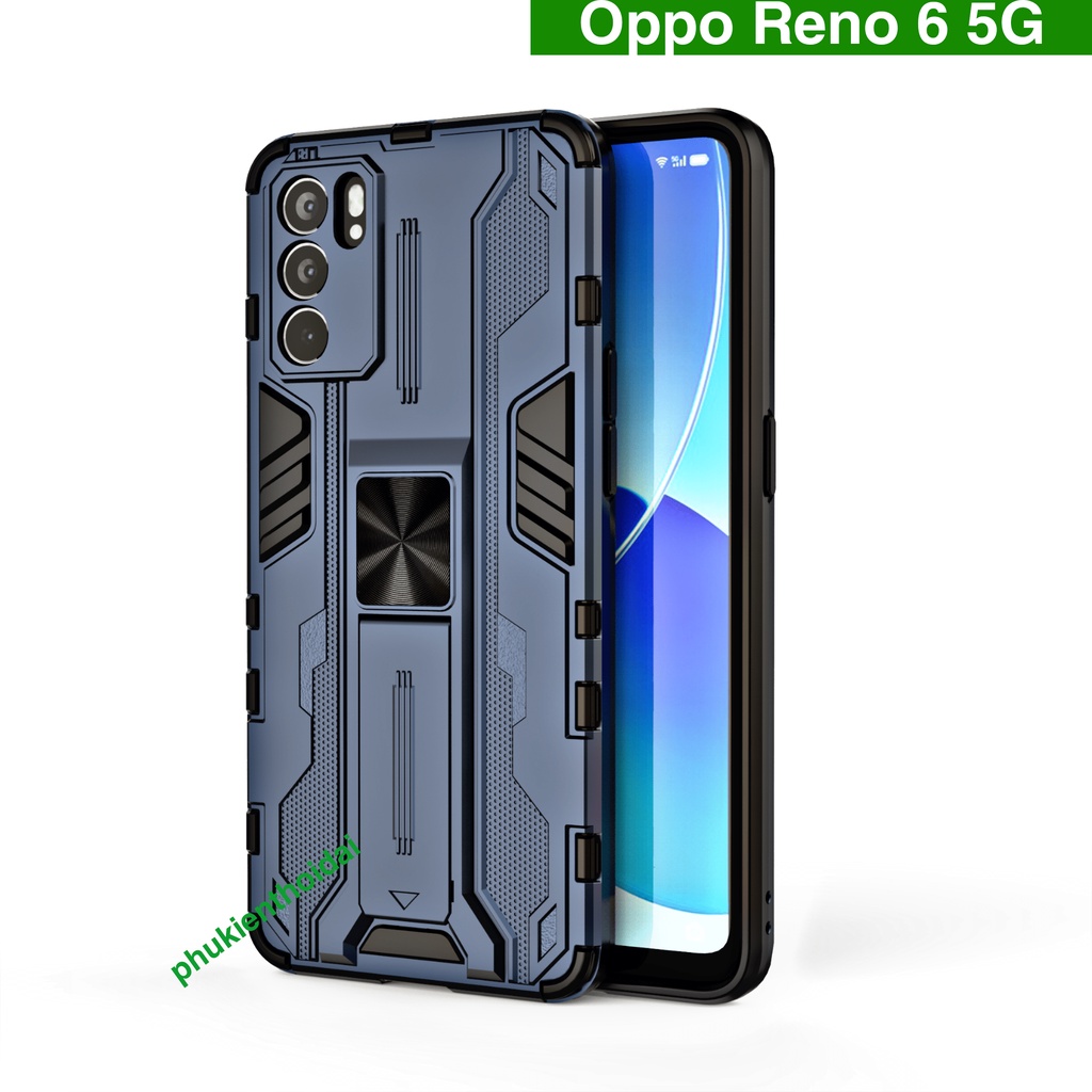 Ốp lưng Oppo Reno 6 5G Iron Man Ver 3 chống sốc giá đỡ xem phim thời trang cao cấp siêu bền