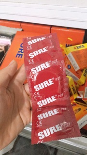 Hộp 3 cái bao cao su Sure