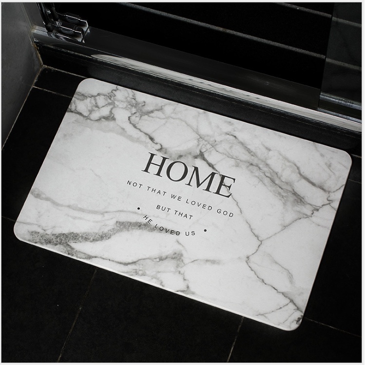 Thảm đá thạch anh siêu thấm hút tiện dụng sử dụng cho nhà vệ sinh