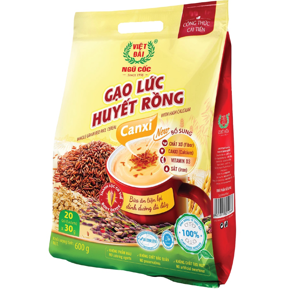NGŨ CỐC GẠO LỨC HUYẾT RỒNG VIỆT ĐÀI BỊCH 600G