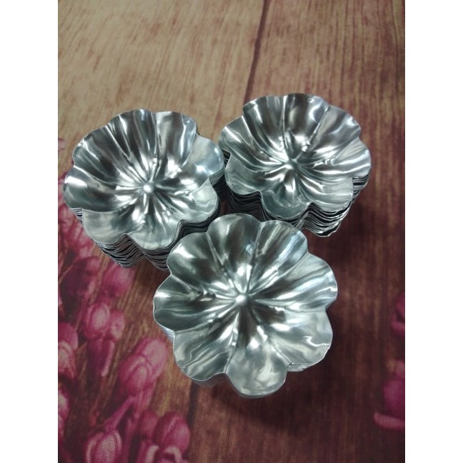 BỘ 50 KHUÔN NHÔM BÁNH BÒ BÁNH DA LỢN HÌNH TRÁI BỨA 5 CM