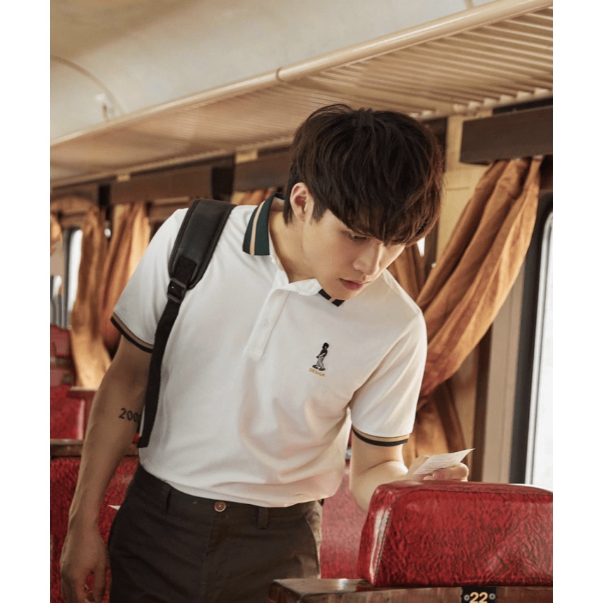 Áo Thun Nam Cổ Trụ Chất Cotton Mềm Thấm Hút Tốt Phối Viền Cổ Có Logo Đẹp Form Chuẩn Mặc Thoải Mái [NEW UNISEX]