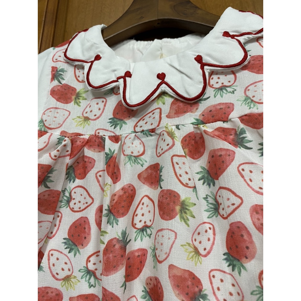 Váy Dâu Tây Cho Bé Gái Size 8-16kg