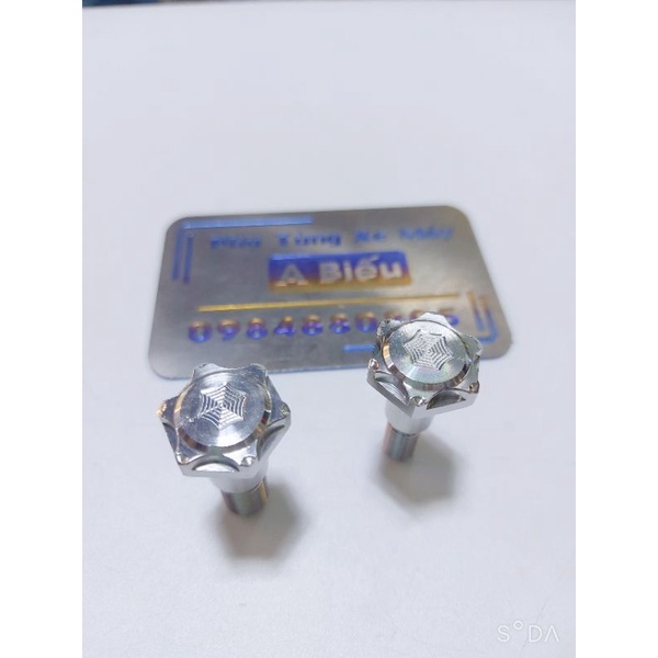 Ốc chống nghiêng INOX 304 SALAYA sáng bóng mẫu Thái gắn các dòng xe honda yamaha
