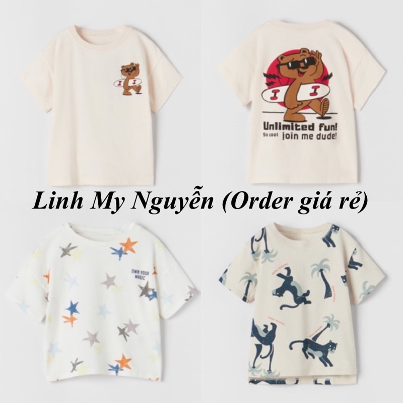 Áo phông Zara bé trai săn sale