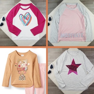 Áo dài tay cotton bé gái xuất xịn size 4-18y, áo thun thu đông bé gái xuất xịn