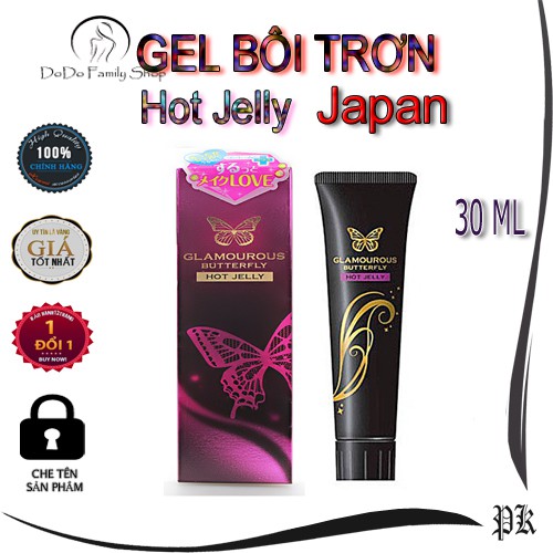 Gel bôi trơn âm đạo JEX Glamourous Butterfly Hot Jelly – dâng tràn khoái cảm