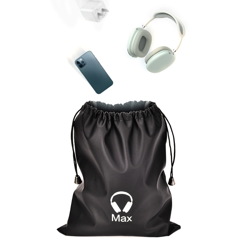 Túi Đựng Tai Nghe Bằng Da Pu Có Dây Rút Cho Airpods Max