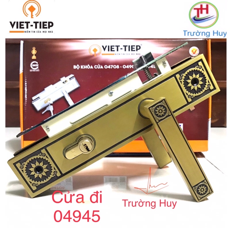 [chính hãng] - Model: 2022 - khoá cửa đi hoa vân xưa Việt Tiệp 04945 - Bảo hành 3 năm