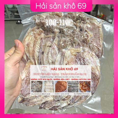 Mực khô size 100 - 120 con/ kg, Đặc sản Cà Mau, size 90-100con/kg, ép Chân Không gói 500g