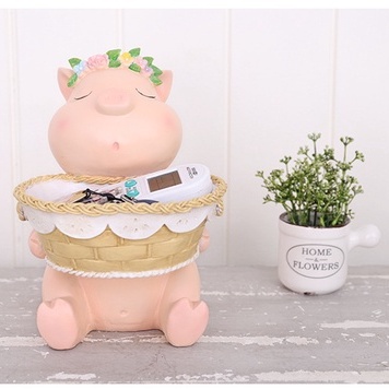 [HEO XINH ĐỂ ĐỒ] Heo Hồng Trang Trí Phòng Khách, Nhà Bếp, Quà Tặng Tân Gia, Bạn Bè, Decor Đẹp, Sang 