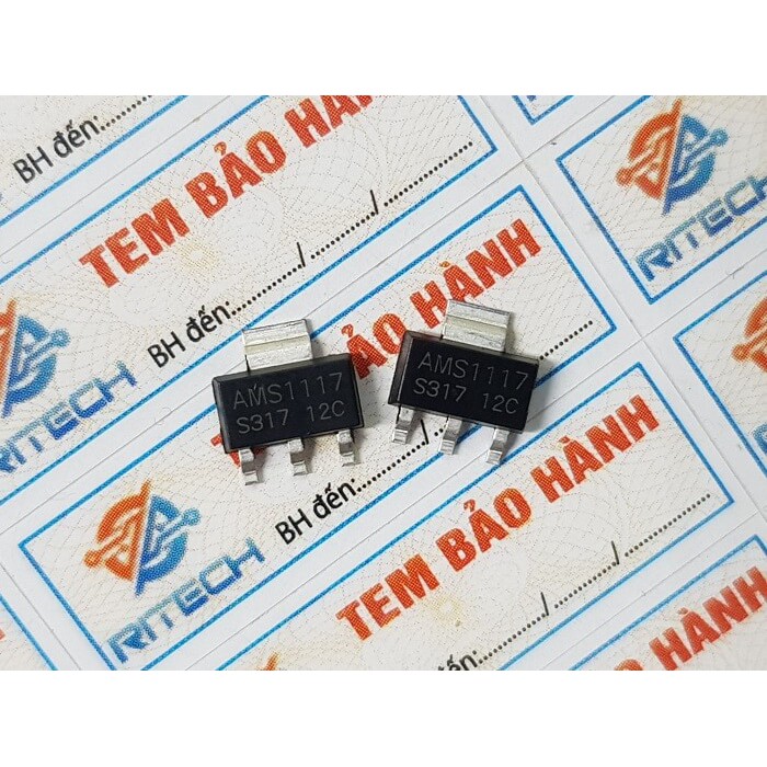 [Combo 20 chiếc] AMS1117 S317 , AMS1117 IC Nguồn 12V SOT-223