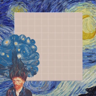 Set giấy note, giấy ghi chú Vincent Van Gogh {Starry Night}