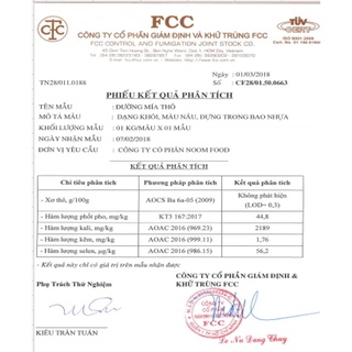 ĐƯỜNG MÍA THÔ NOOM 1KG, 2KG