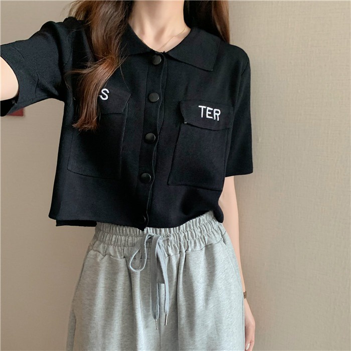 Áo Thun Tay Ngắn Cổ Búp Bê Thời Trang Mùa Hè 2022 Phong Cách Mới Cho Nữ