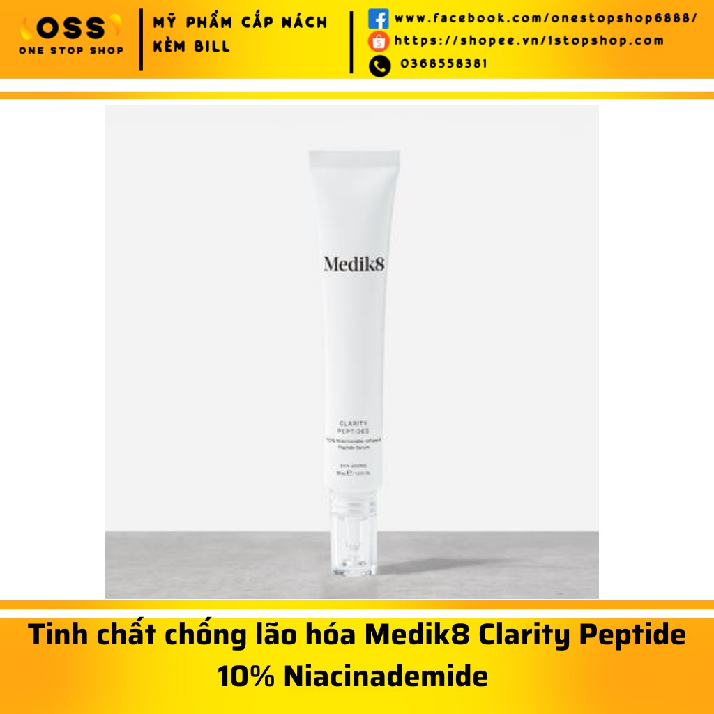 Tinh chất chống lão hóa Medik 8 Clarity Peptide đa chức năng 10% Niacinamide - Sample 1ml