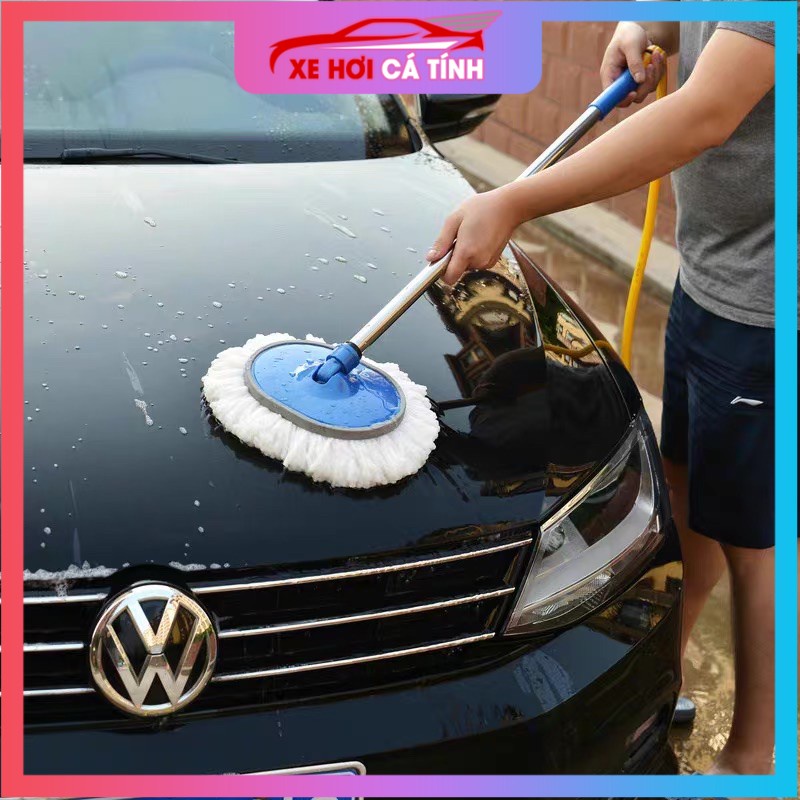 Chổi rửa xe 2 trong 1 kèm vòi nước đa năng tiện lợi hàng tốt bền bỉ tạo bọt, cây lau xe xịt nước | Xe hơi cá tính