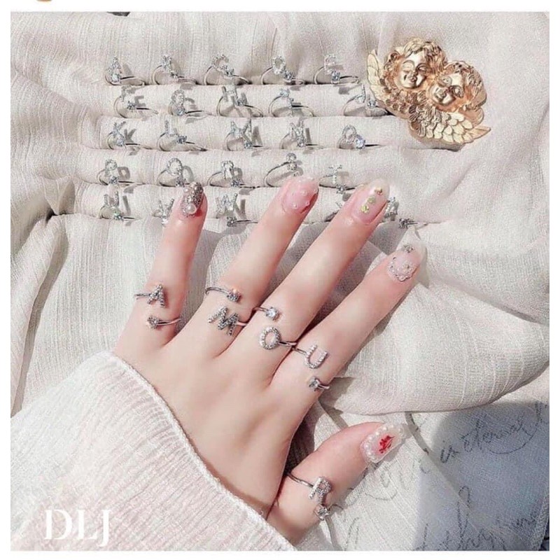 Nhẫn chữ bạc free size