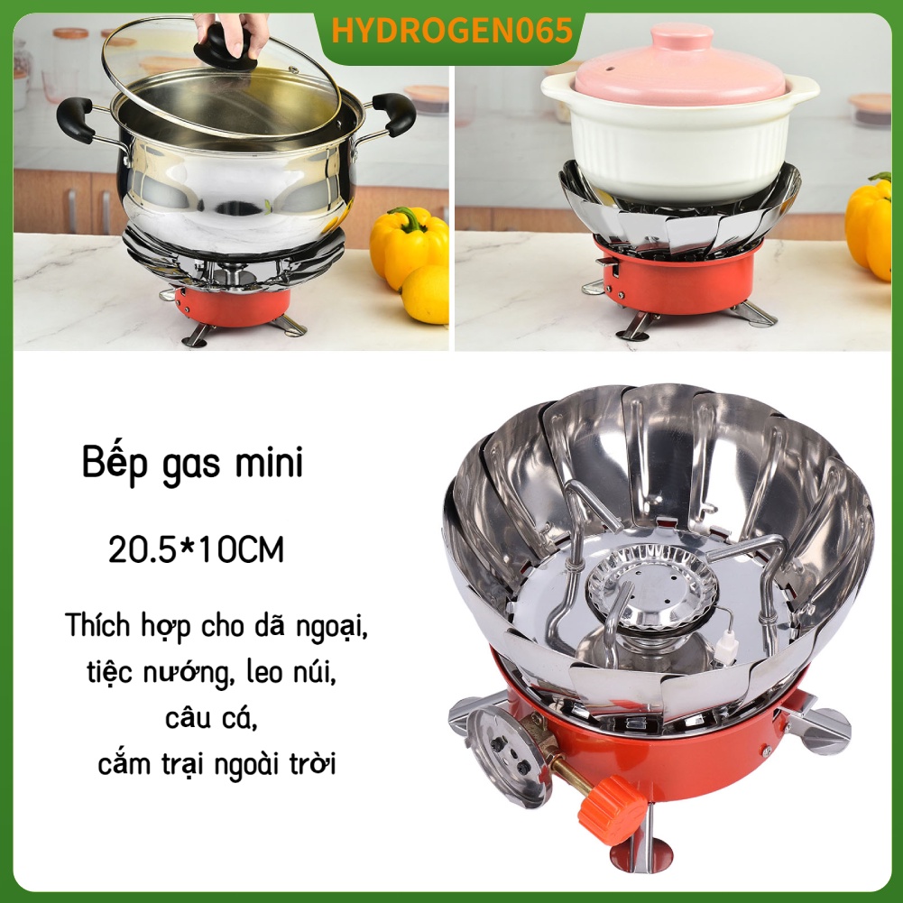 Bếp gas mini thiết kế giá đỡ có thể thu gọn tay nghề tốt hoạt động đơn giản