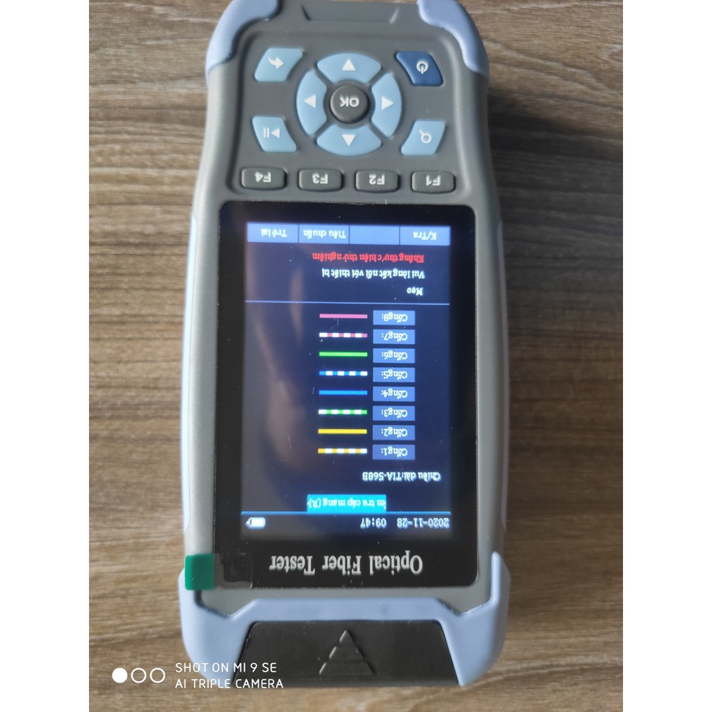 OTDR  3200S  Tiếng Việt Với 9 Chức Năng Trong 1 Khoảng Cách Đo OTDR 6m Đến 64km