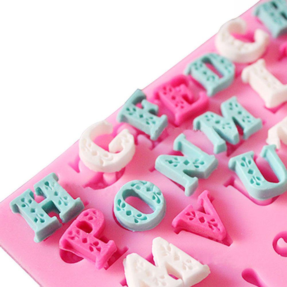YNATURAL Khuôn Silicone Nhấn Bánh &amp; Socola Hình Chữ Capital