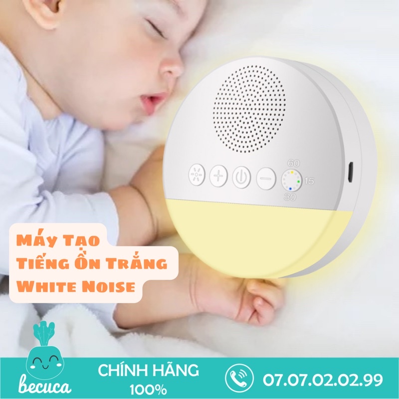 Máy Nghe Tiếng Ồn Trắng máy white noise tạo tiếng ru giúp bé ngủ ngon, sâu giấc shop Becuca