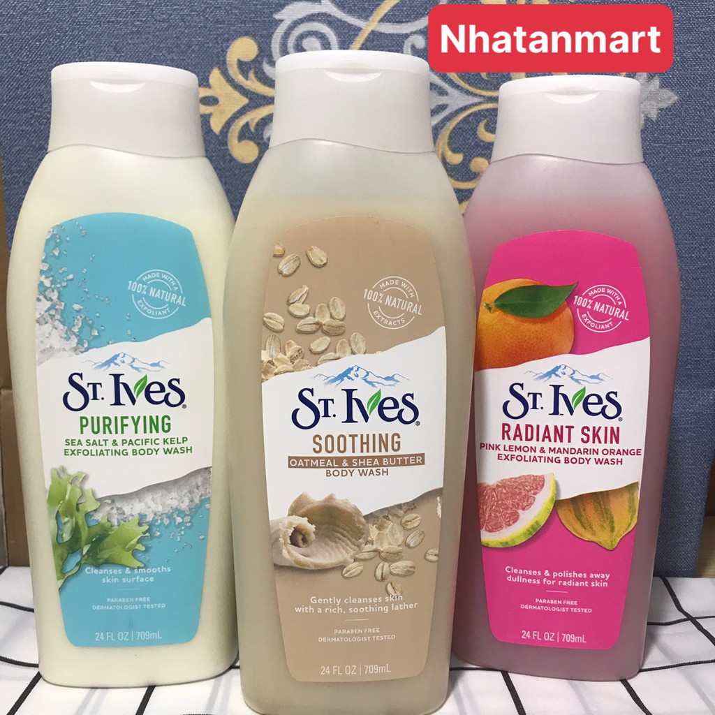 [MẪU MỚI]Sữa tắm ST. Ives Body Wash (650ML)