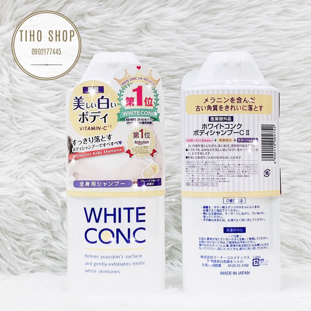 Sữa Tắm Trắng Da White Conc Body Vitamin C 360ml