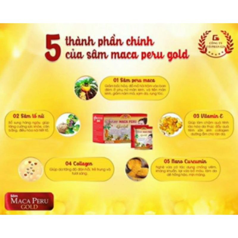  Combo 5 hộp sâm maca peru gold