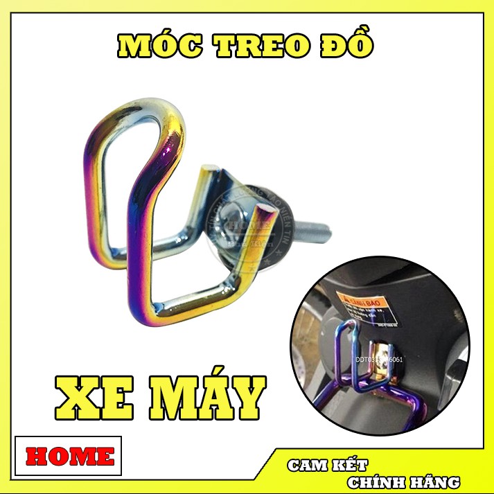 Móc Treo Đồ Xe Máy Chữ U Xi Màu