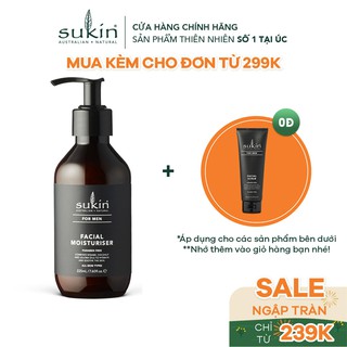 Kem Dưỡng Ẩm Dành Cho Nam Sukin For Men Facial Moisturiser 225ml