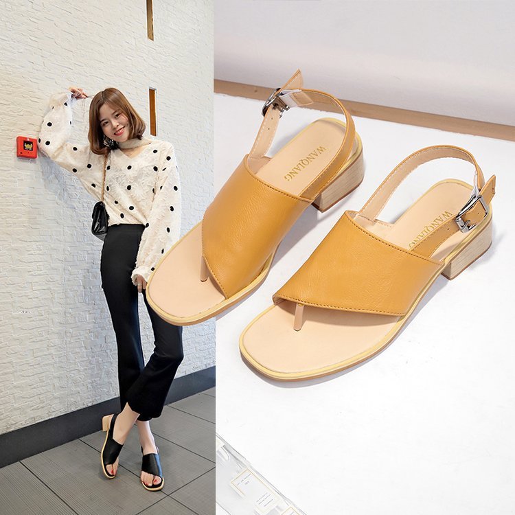 Giày Sandal Kẹp Ngón Phong Cách Âu Mỹ Cho Nữ