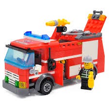 Lắp ráp xếp hình Lego Kazi 8054: Xe cứu hỏa xe chữa cháy