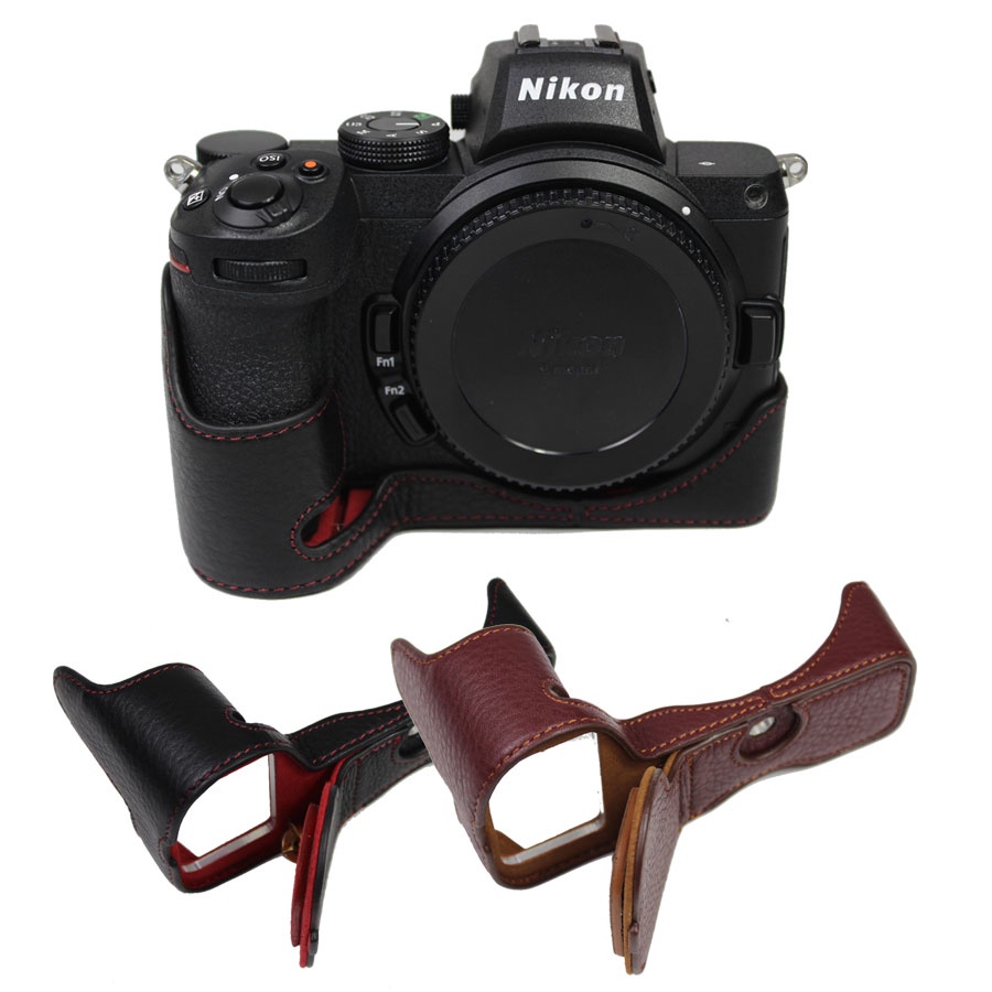 Bao Da Bảo Vệ Máy Ảnh Nikon Z7II Z6II Z7 Z6 Z5 Thiết Kế Hở Đáy Tiện Dụng