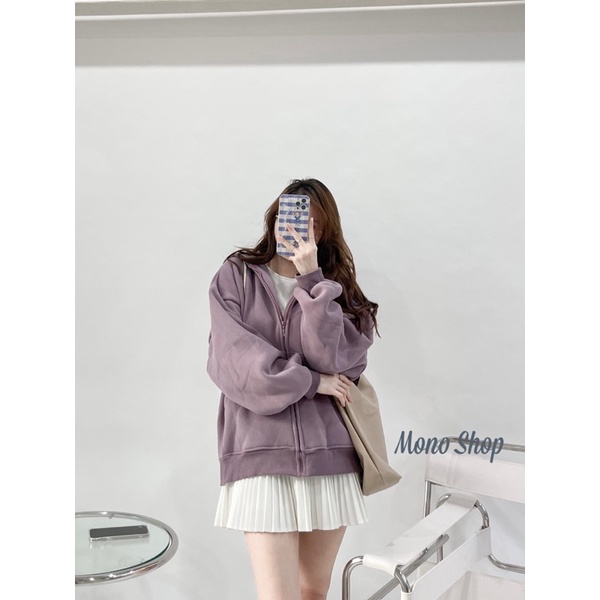 Áo khoác nỉ siêu dày chần bông mũ 2 lớp cho mùa đông, Áo khoác nỉ trendy cho mùa đông Ảnh thật/ sẵn