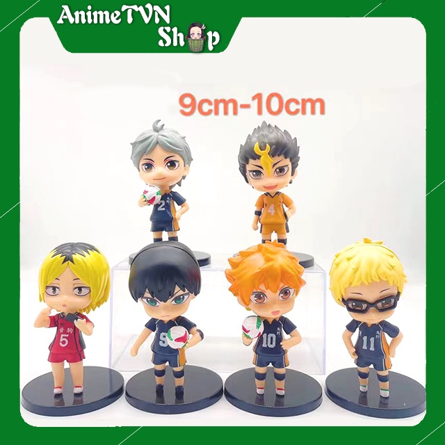 Set Combo 8 Mô hình nhựa Fingure Anime Manga Haikyuu!!  - Chibi dễ thương