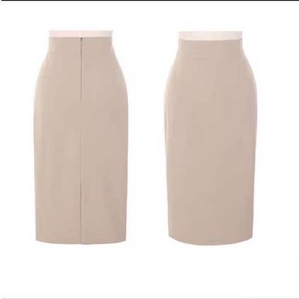 Chân váy bút chì ulzzang cạp cao thương hiệu COCOA, chân váy công sở vải UMI siêu đẹp CV2