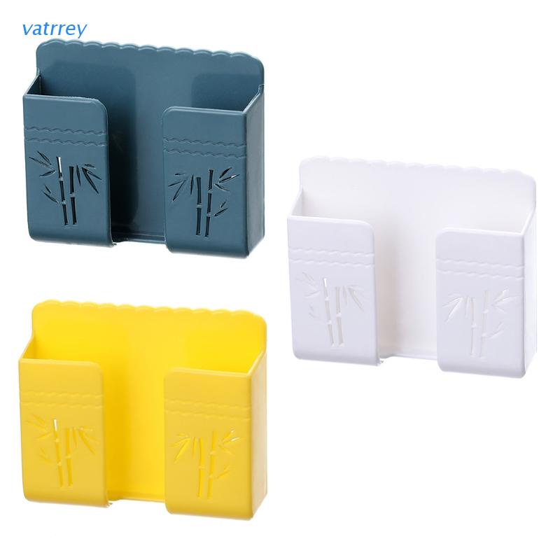 Giá Đỡ Điện Thoại Gắn Tường Bằng Gỗ Tre Tiện Dụng Cho Phòng Tắm / Phòng Ngủ